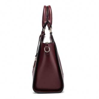 Burgundy Tote Shoulder Bag - Majestico Gifts