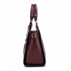 Burgundy Tote Shoulder Bag - Majestico Gifts