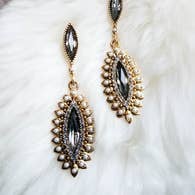 Art Deco Vintage Style Pearl Dangle Earrings - Majestico Gifts