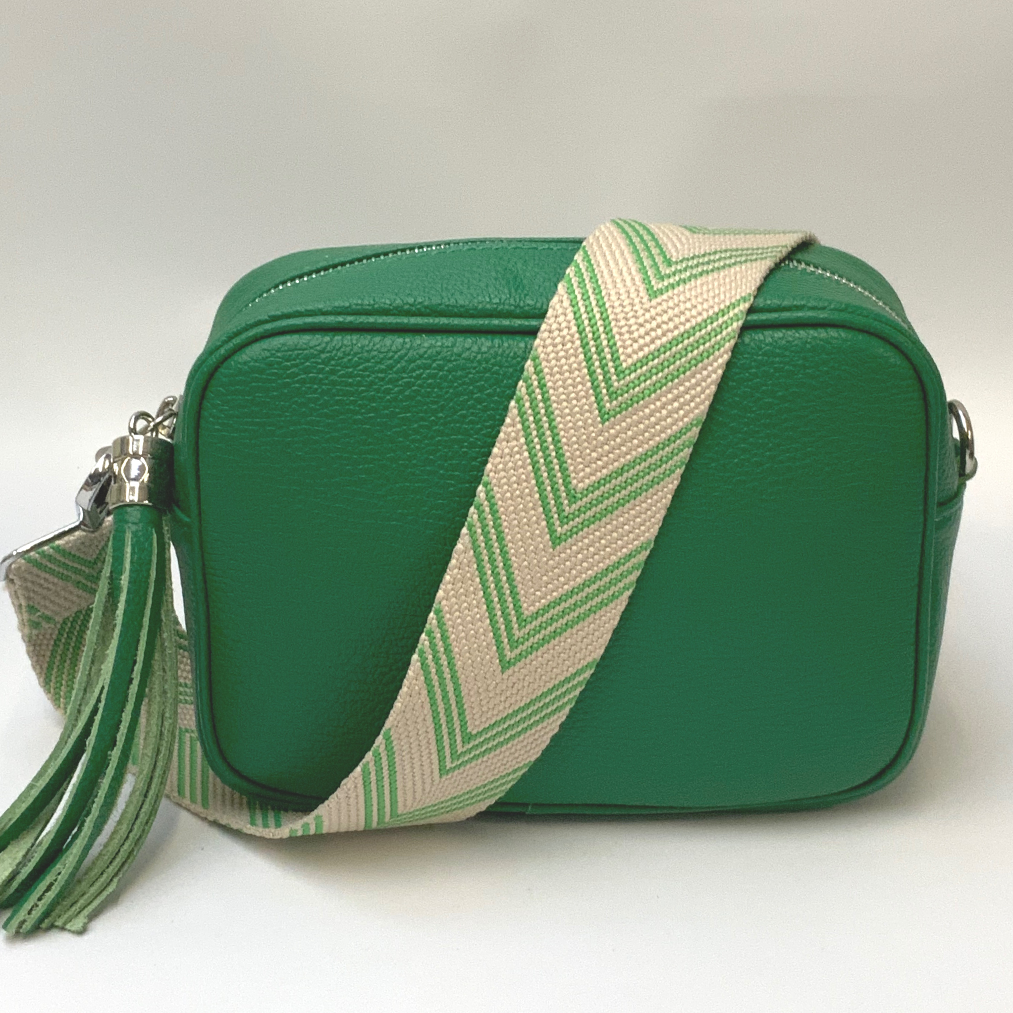 GEMMA Crossbody Leather Bag - Emerald Green