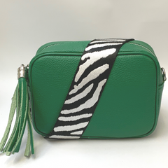 GEMMA Crossbody Leather Bag - Emerald Green