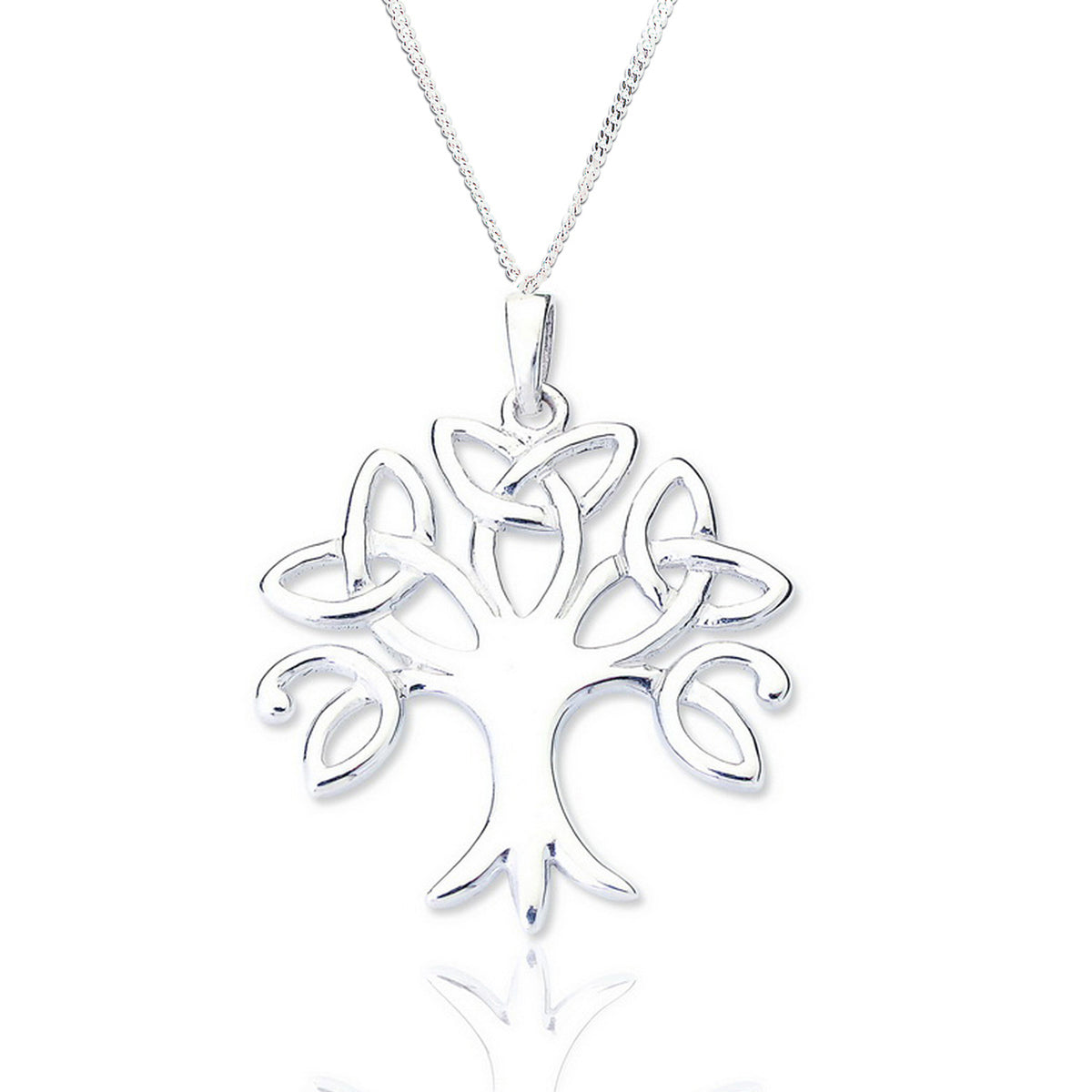 Celtic Tree of Life Pendant & Chain - Sterling Silver - Majestico Gifts