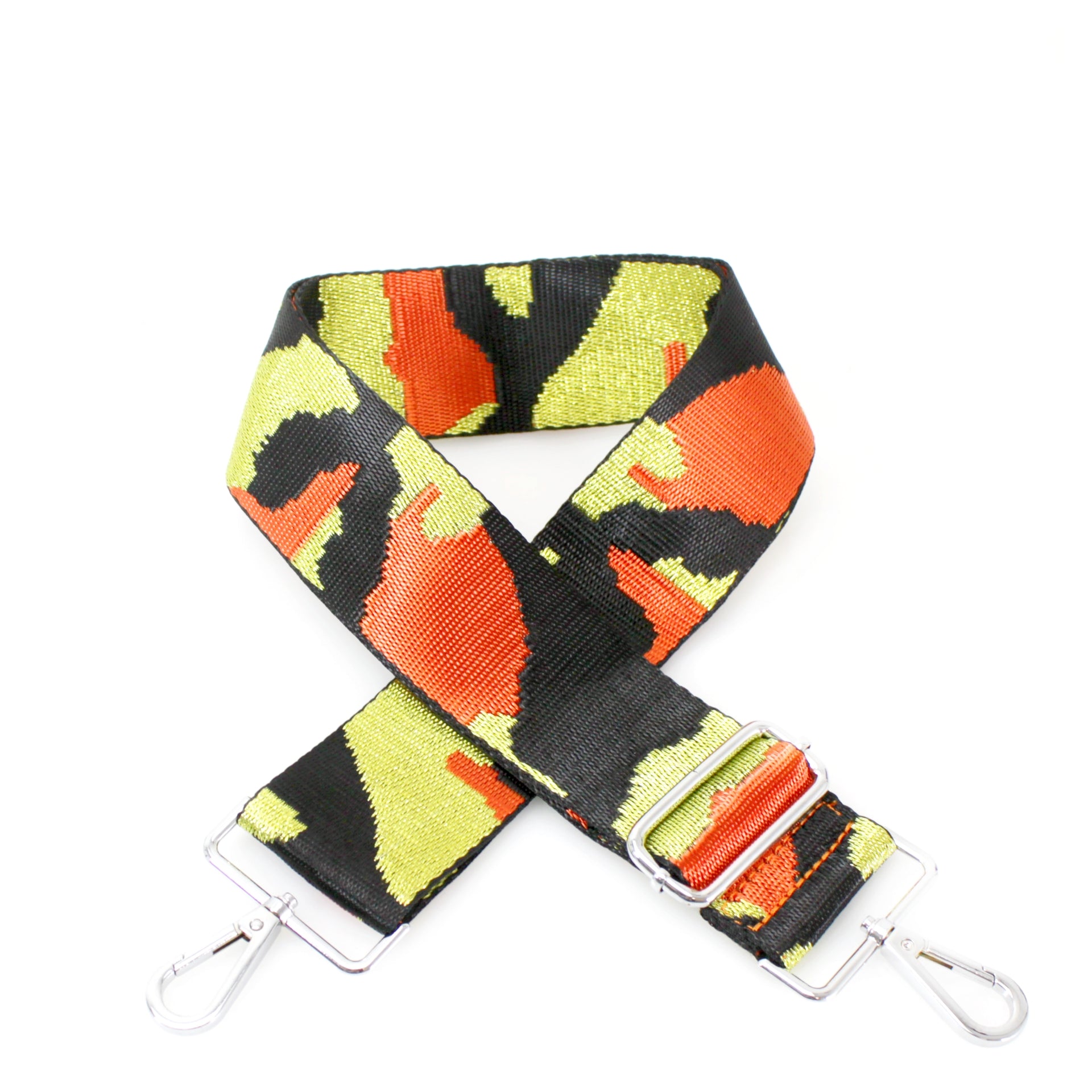 Bag Strap - Orange Black and Gold Camo - Majestico Gifts