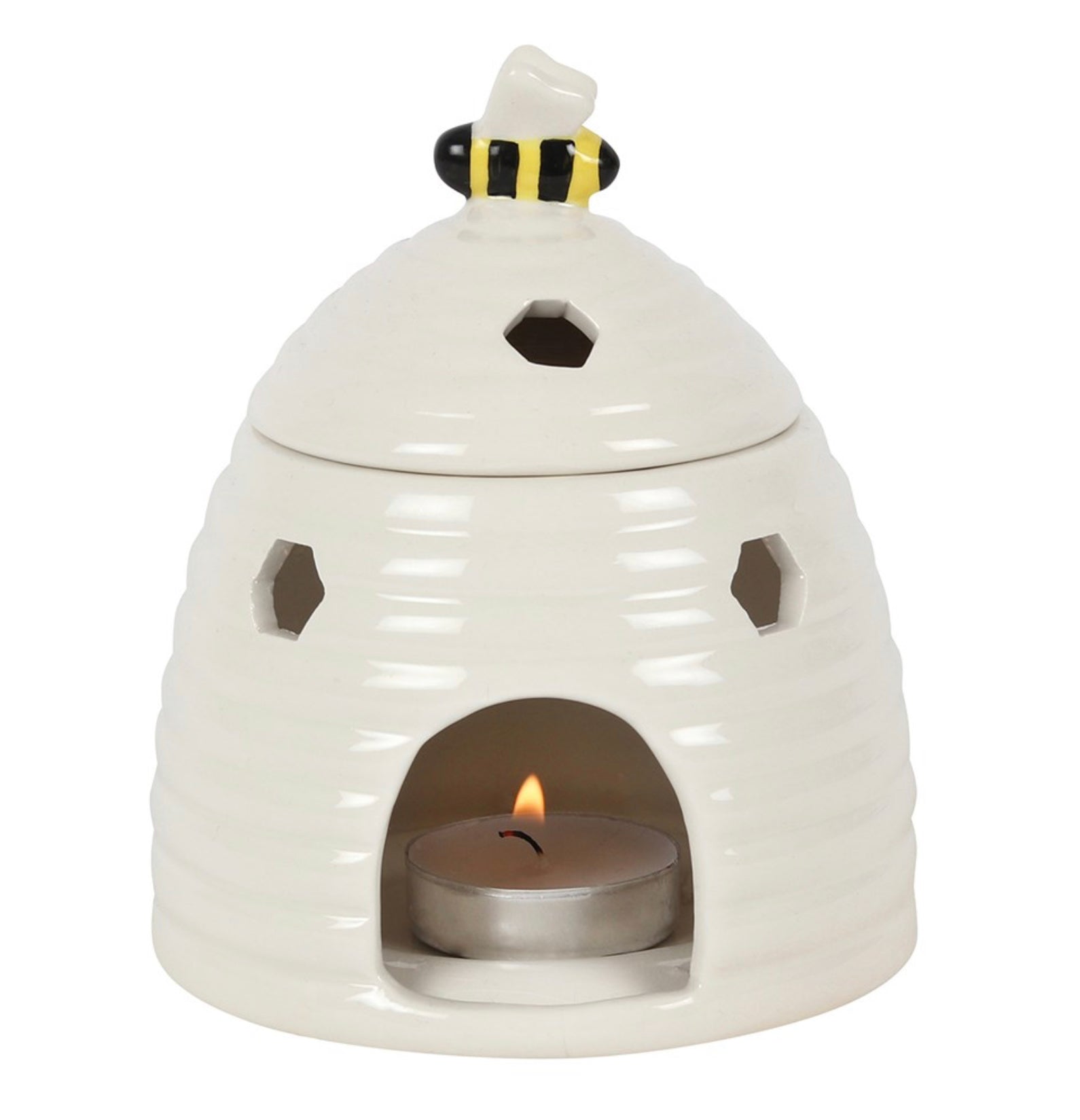 White Beehive Oil Burner - Majestico Gifts