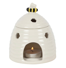 White Beehive Oil Burner - Majestico Gifts