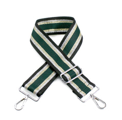 Bag Strap - Black Green Stripe - Majestico Gifts