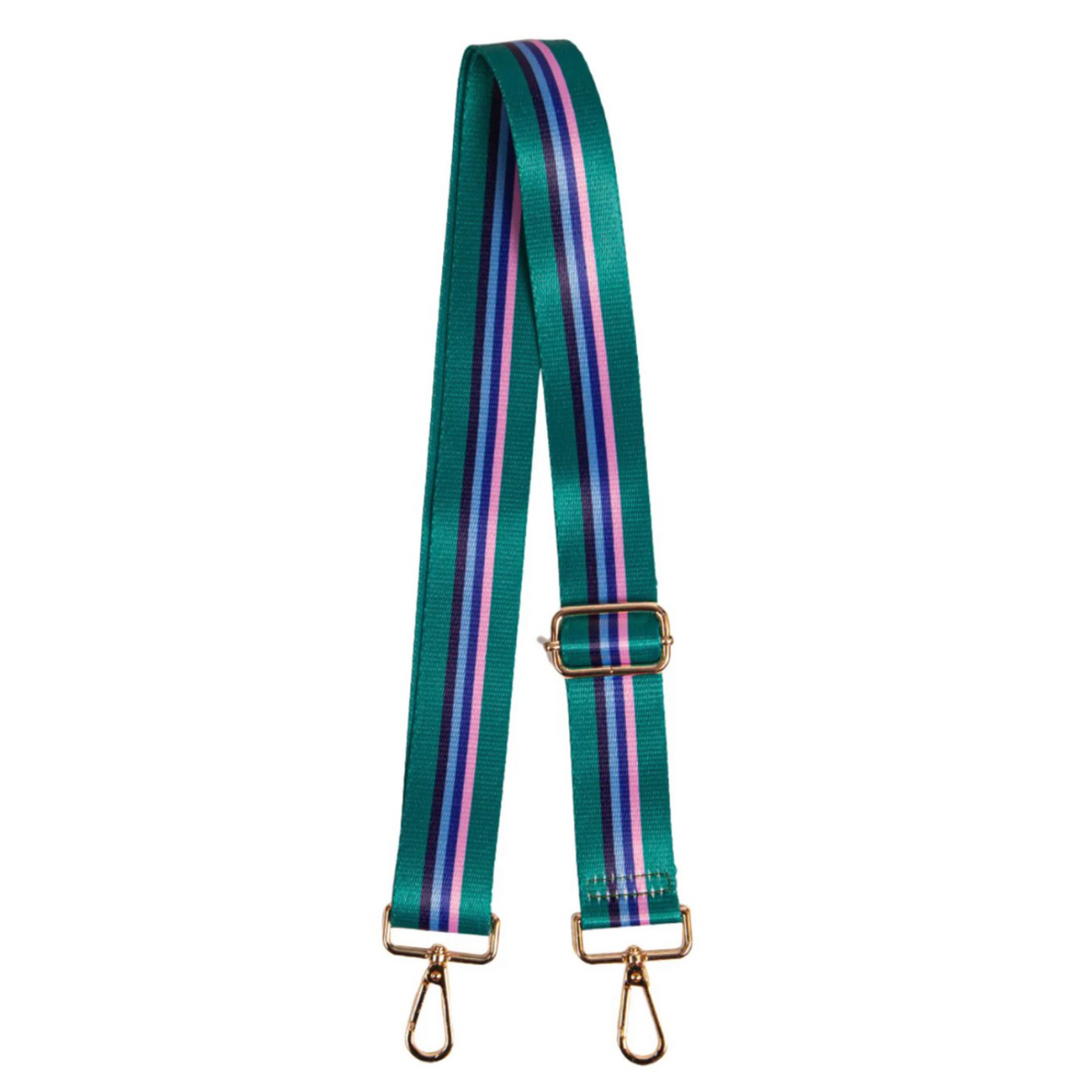 Bag Strap - Green Multi Stripes