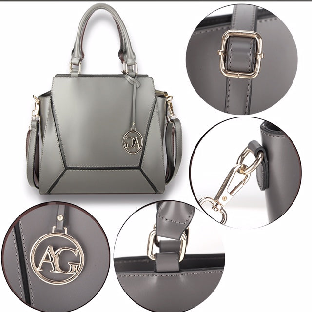 Grey Tote Shoulder Bag - Majestico Gifts