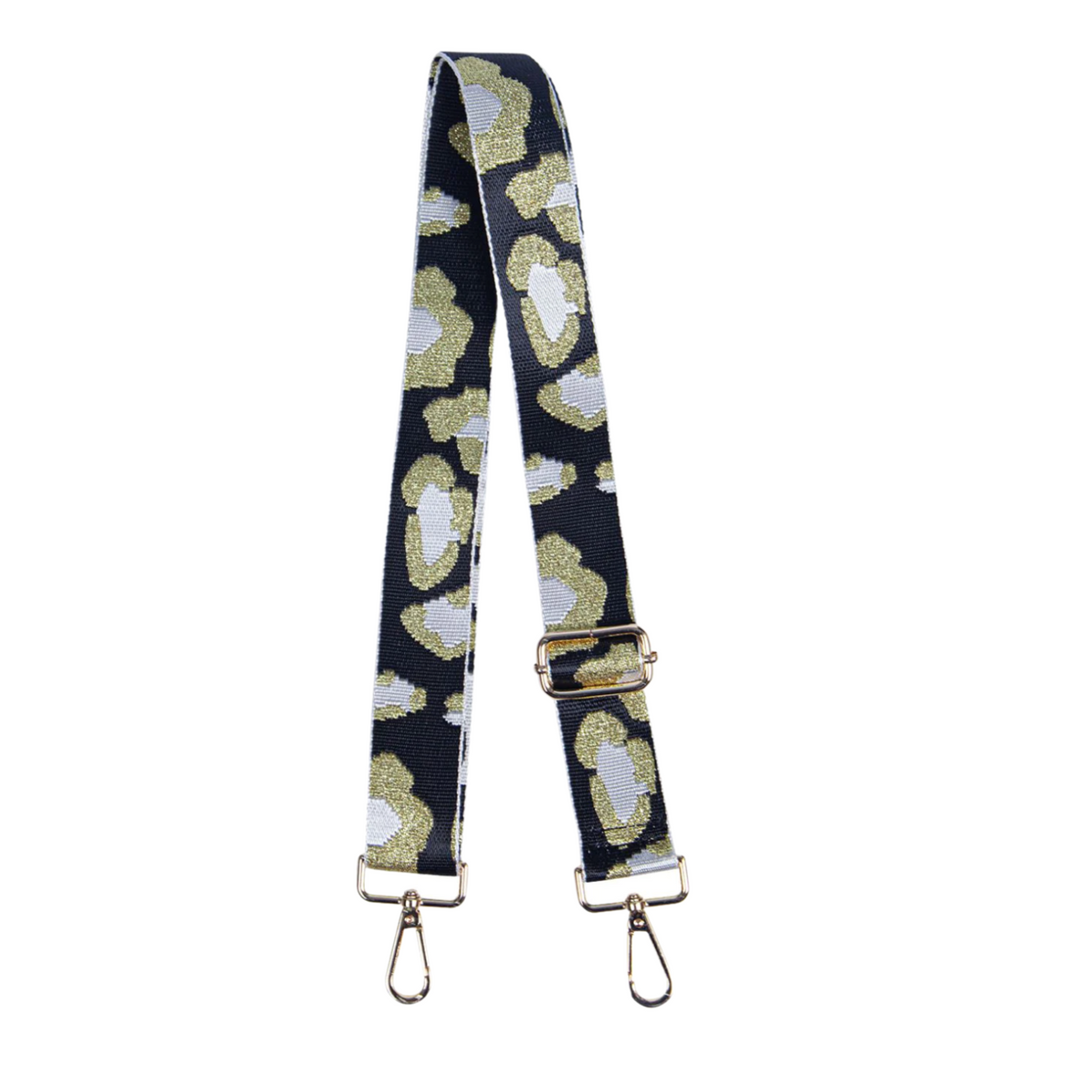 Bag Strap - White Floral Animal Print