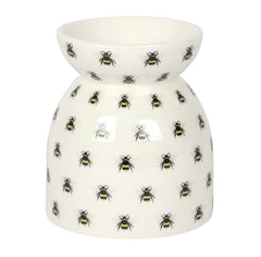 All Over Bee Print Oil Burner, Wax Melter - Majestico Gifts