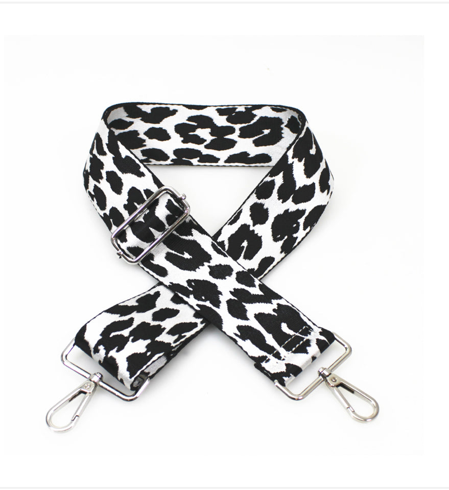 Bag Strap - Black White Animal Print - Majestico Gifts