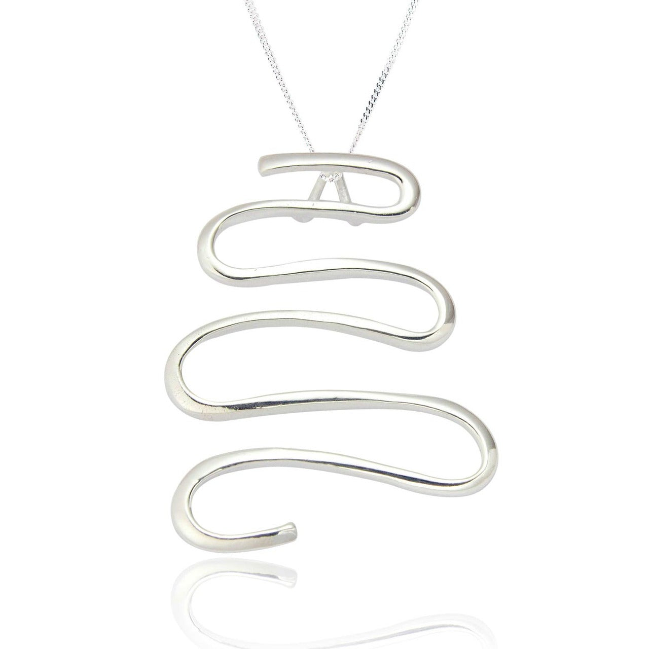 Ebba Pendant & Chain - Sterling Silver - Majestico Gifts