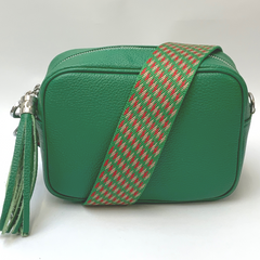 GEMMA Crossbody Leather Bag - Emerald Green