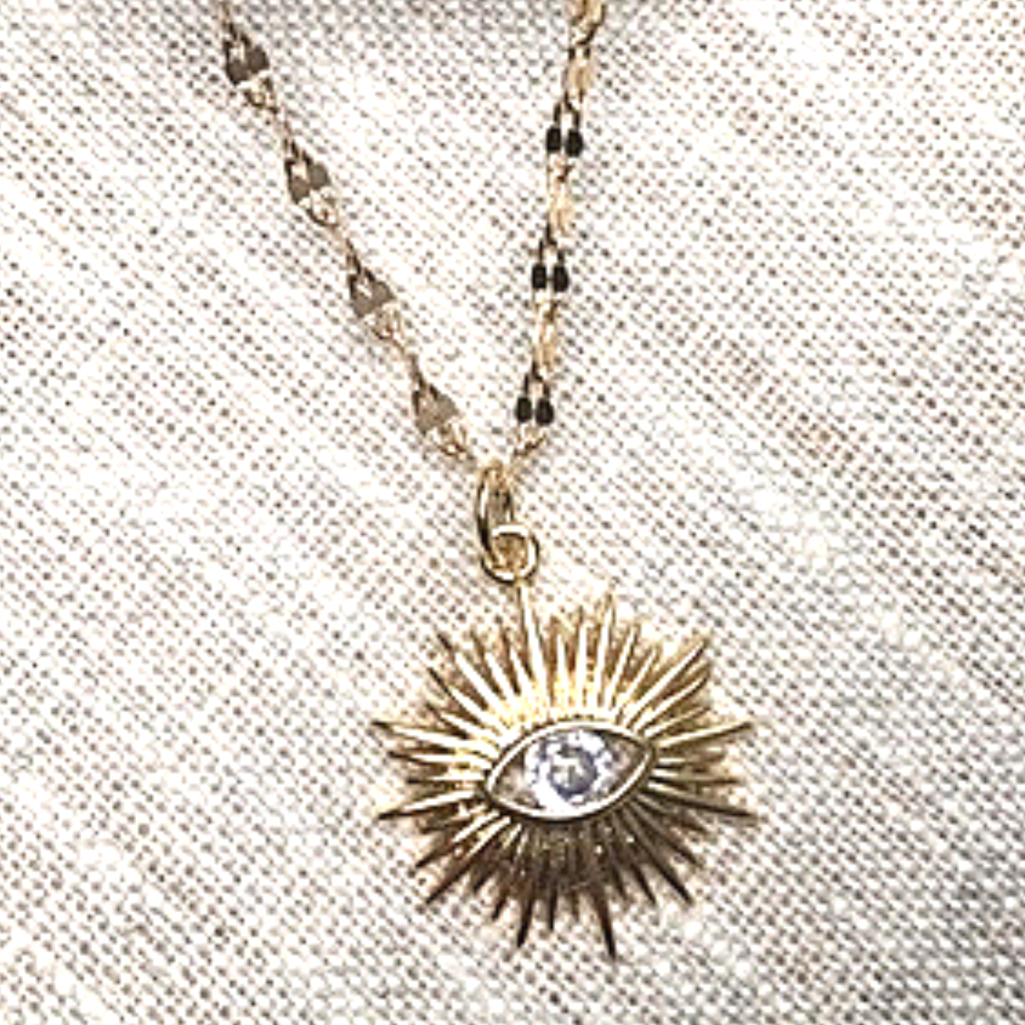 Evil Eye Sunburst Necklace - Majestico Gifts