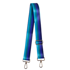 Bag Strap - Green Blue Stripe