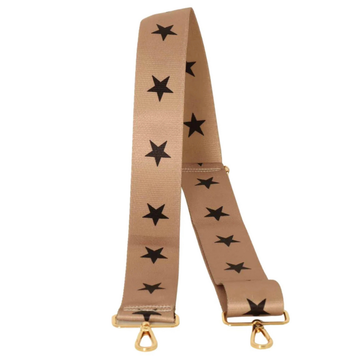 Bag Strap - Camel Black Star Print