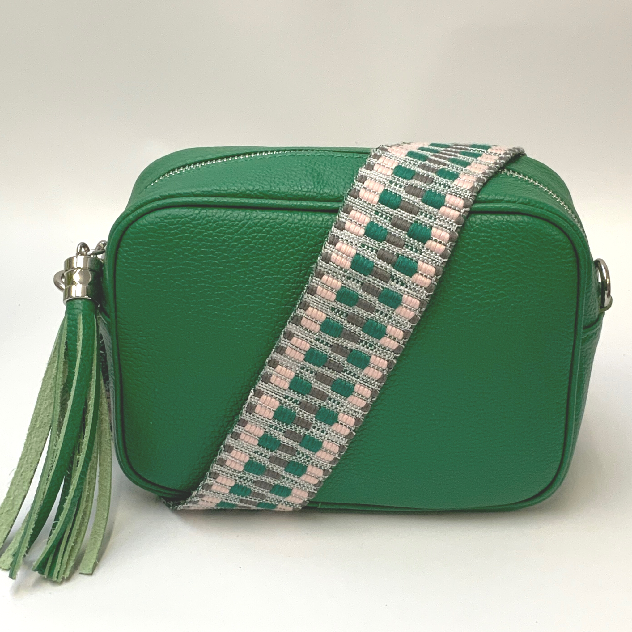 GEMMA Crossbody Leather Bag - Emerald Green