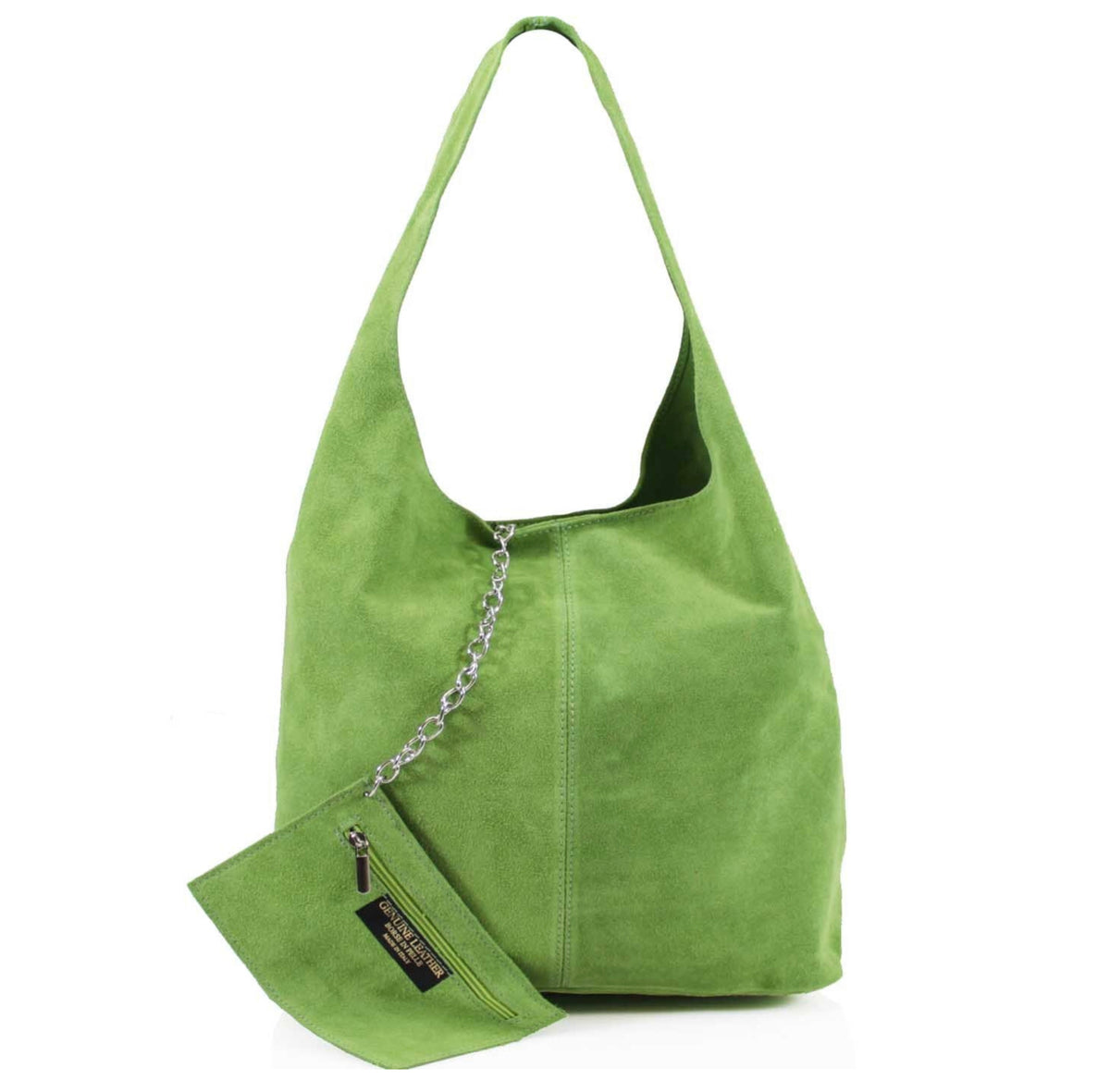 SARA Suede Shoulder Bag - Lime Green - Majestico Gifts