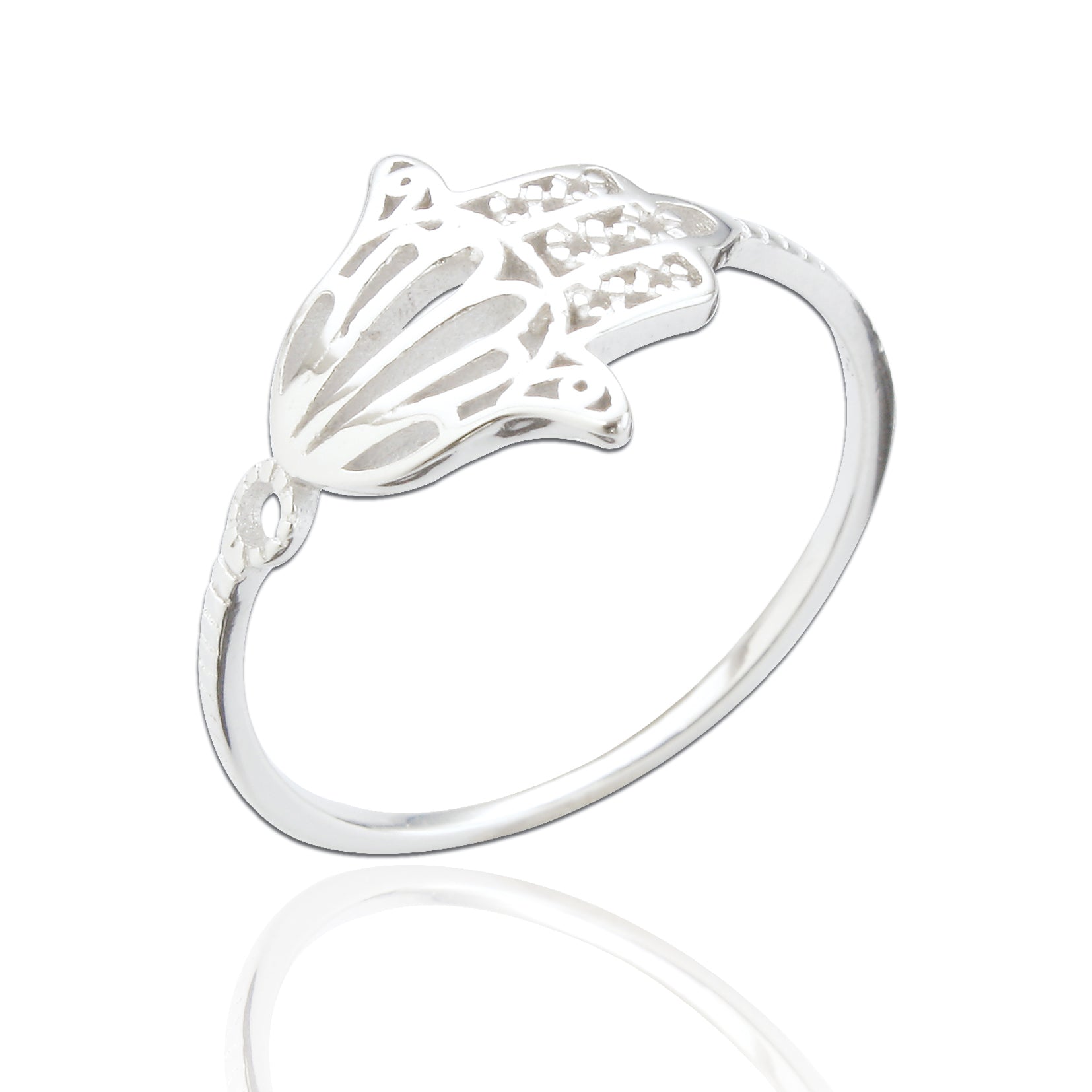 Fatima Hand Ring - Sterling Silver - Majestico Gifts