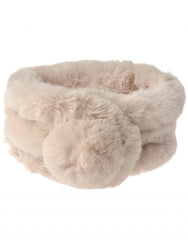 Ultra Soft Fur Pom Scarf - Assorted Colours - Majestico Gifts