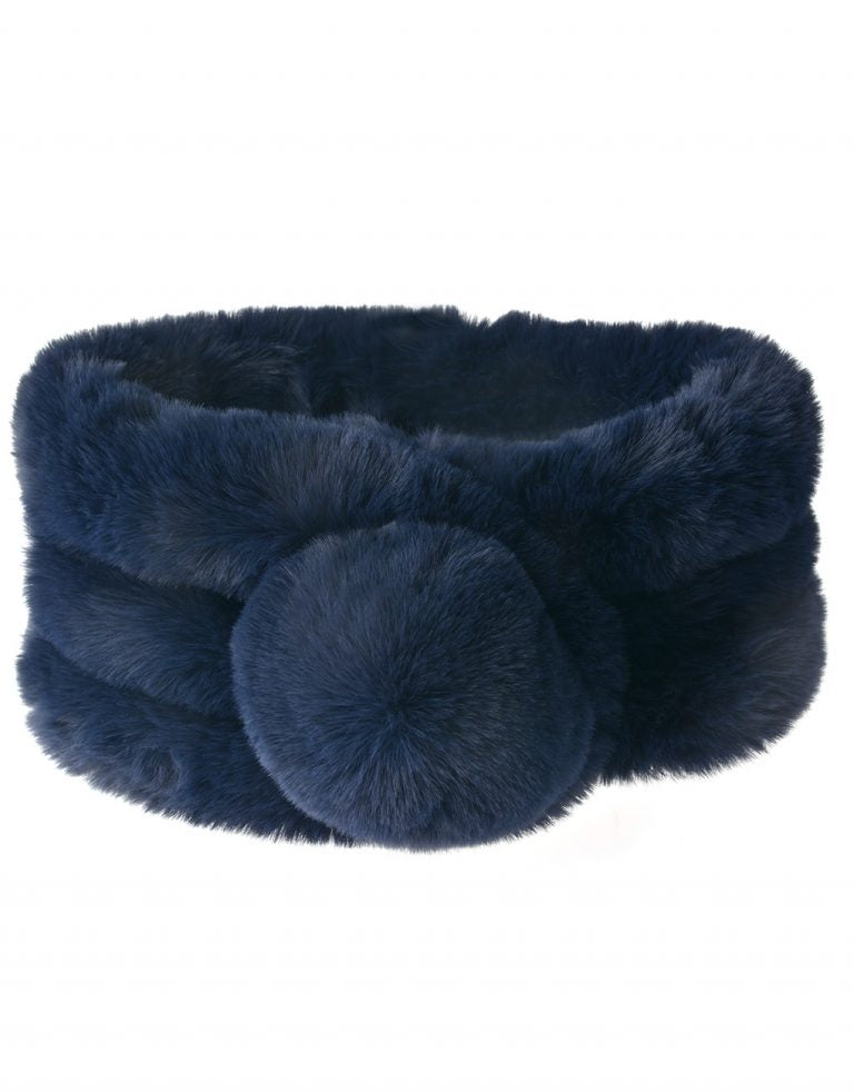 Ultra Soft Fur Pom Scarf - Assorted Colours - Majestico Gifts