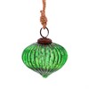 Red Crackle Glass Onion Bauble - Majestico Gifts