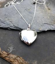 Beautiful Sterling Silver Heart Locket Pendant Necklace - Majestico Gifts