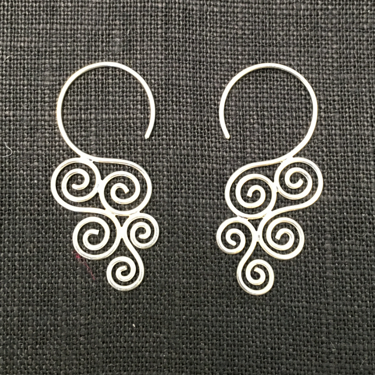 Sterling Silver Swirl Cascading Earrings - Majestico Gifts