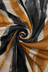 Zebra Print Scarf - Black/Orange - Majestico Gifts