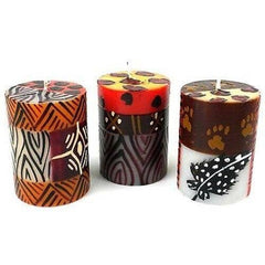 Hand Painted Votive Candles - Boxed Set - Uzima Design - Majestico Gifts