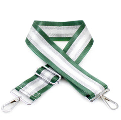 Bag Strap - Green Silver Glitter Stripe - Majestico Gifts