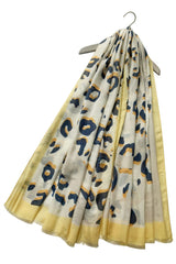 Leopard Print Swirl Scarf - Yellow - Majestico Gifts