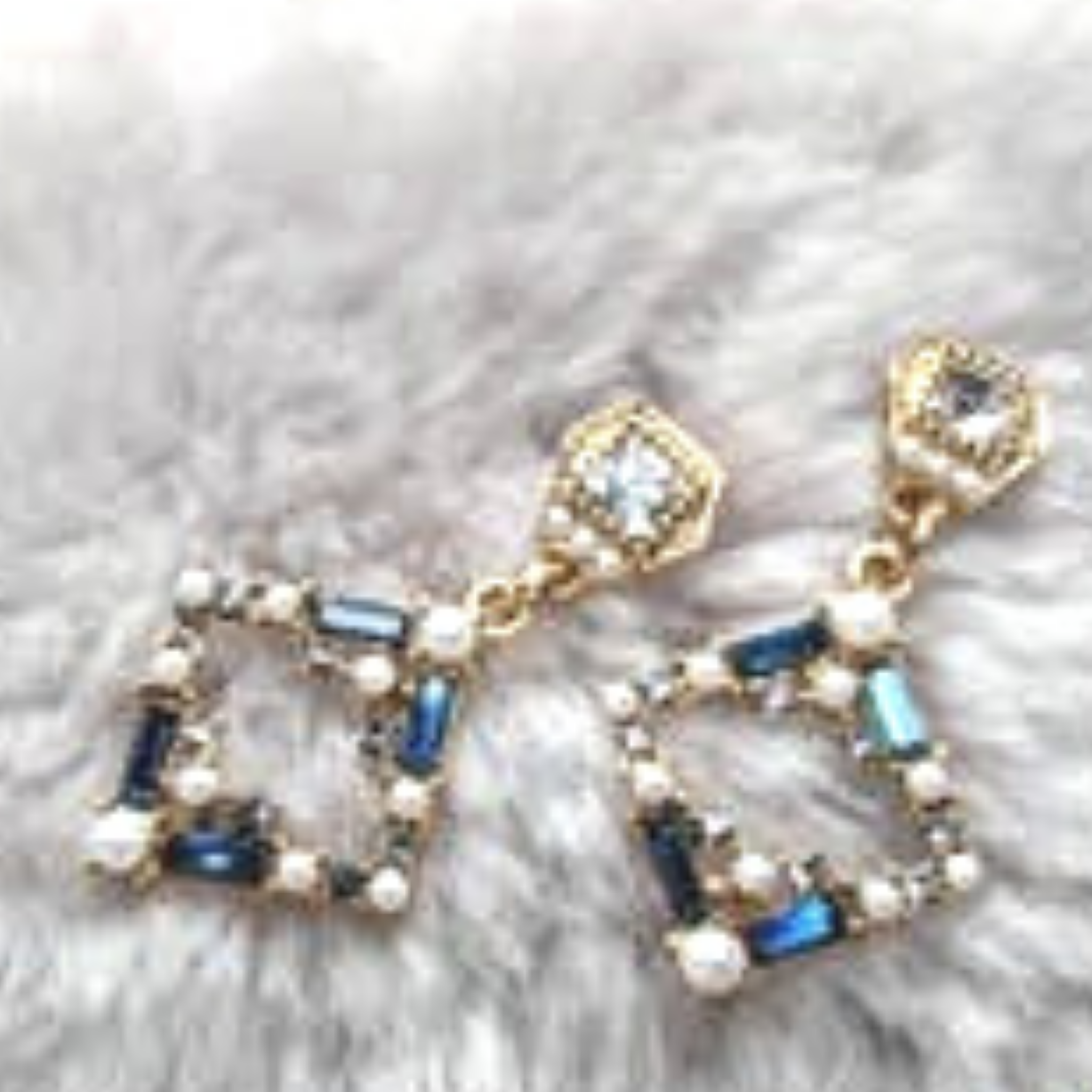 Francisca Vintage Style Pearl Cubic Dangle Earrings - Majestico Gifts