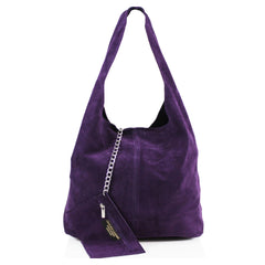 SARA Suede Shoulder Bag - Purple - Majestico Gifts